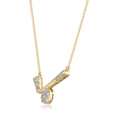 Blair 10K Yellow Gold Round-Cut White Diamond Pendant