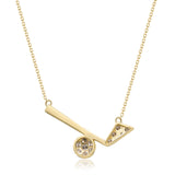 Blair 10K Yellow Gold Round-Cut White Diamond Pendant