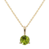 Halle 10K Yellow Gold Round-Cut Manchurian Peridot Pendant