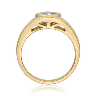 14K Yellow Gold Heart-Cut LAB Grown Diamond Ring