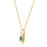 Reese 10K Yellow Gold Oval-Cut Emerald Pendant