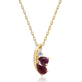 Sophie 14K Yellow Gold Pear-Cut Mozambique Ruby Pendant