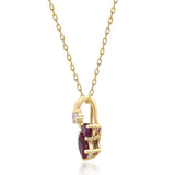 Sophie 14K Yellow Gold Pear-Cut Mozambique Ruby Pendant