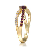 Avery 14K Yellow Gold Oval-Cut Mozambique Ruby Ring