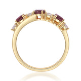 Sage 10K Yellow Gold Oval-Cut Mozambique Ruby Ring