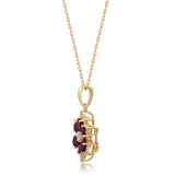 Amelia 14K Yellow Gold Pear-Cut Mozambique Ruby Pendant
