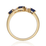 Maeve 14K Yellow Gold Oval-Cut Blue Sapphire Ring