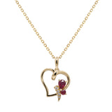Sloane 14K Yellow Gold Pear-Cut Mozambique Ruby Pendant