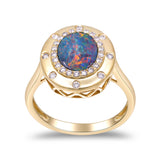 Rosa 14K Yellow Gold Oval-Cut Opal Ring