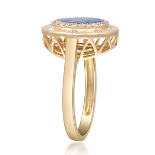 Rosa 14K Yellow Gold Oval-Cut Opal Ring
