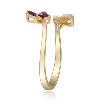 Aisha 14K Yellow Gold Marquise-Cut Mozambique Ruby Ring