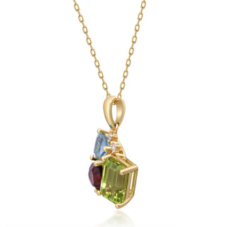 Valerie 14K Yellow Gold Emerald-Cut Peridot Pendant