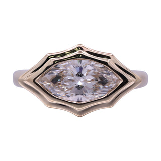 Ruth 14K Yellow Gold Marquise-Cut LAB Grown Diamond Rings