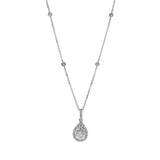 Florence 14K White Gold Round-Cut White Diamond Pendant