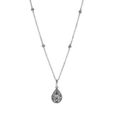Florence 14K White Gold Round-Cut White Diamond Pendant