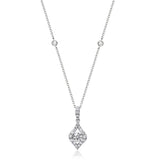 Emery 14K White Gold Round-Cut White Diamond Pendant