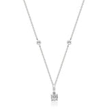 Ashley 18K White Gold Round-Cut White Diamond Pendant