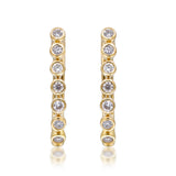 Arabella 14K Yellow Gold Round-Cut White Diamond Earring