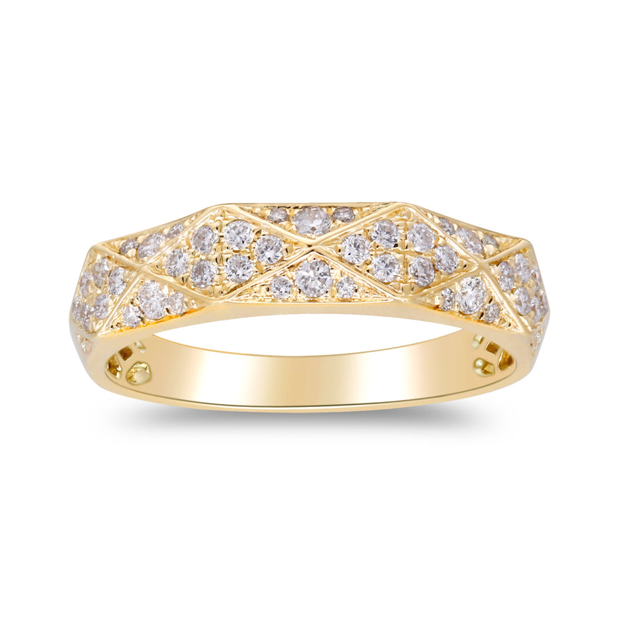 Amelia 14K Yellow Gold Round-Cut White Diamond Ring