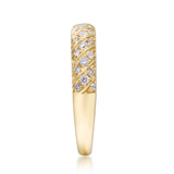 Isaiah 14K Yellow Gold Round-Cut White Diamond Ring