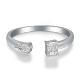 Kimberly 10K White Gold Round-Cut White Diamond Ring