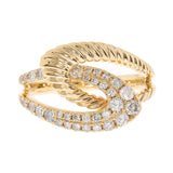 Celine 14K Yellow Gold Round-Cut White Diamond Ring