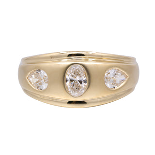 Ruth 14K Yellow Gold Oval-Cut LAB Grown Diamond Rings