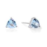 Gianna 14K White Gold Trillion-Cut Brazilian Aquamarine Earrings