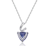 Madelyn 14K White Gold Trillion-Cut Tanzanite Pendant