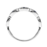 Adelyn 14K White Gold Round-Cut Ceylon Blue Sapphire Ring