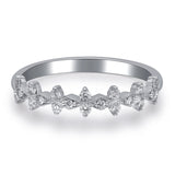 Rylee 10K White Gold Round-Cut White Diamond Ring