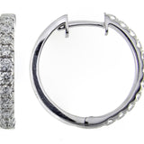 Jazmine 14K White Gold Round-Cut White Diamond Earring