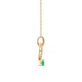 Genesis 10K Yellow Gold Oval-Cut Natural Zambian Emerald Pendant