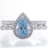 Emmie 14K White Gold Pear-Cut Brazilian Aquamarine Ring