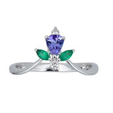 Harmony 14K White Gold Pear-Cut Tanzanite Ring