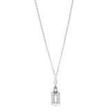 Reagan 10K White Gold Emerald-Cut Brazilian Aquamarine Pendant
