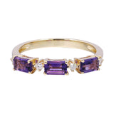 Ember 10K Yellow Gold Emerald-Cut Amethyst Ring