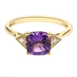 Ashlyn 10K Yellow Gold Cushion-Cut Brazilian Amethyst Ring