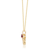Winter 14K Yellow Gold Oval-Cut Mozambique Ruby Pendant