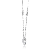 Autumn 14K White Gold Round-Cut White Diamond Pendant