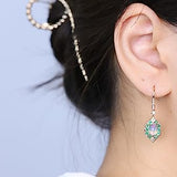 Ada 14K Yellow Gold Cushion-Cut Natural African Opal Earrings
