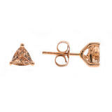 Amelia 10K Rose Gold Trillion-Cut Morganite Earrings