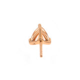 Amelia 10K Rose Gold Trillion-Cut Morganite Earrings
