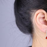 Kennedy 14K Yellow Gold Pear-Cut Mexican Fire Opal Earring