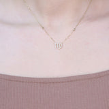 Josephine 10K Yellow Gold Round-Cut White Diamond Pendant