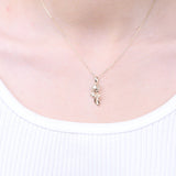Savannah 14K Yellow Gold Round-Cut White Diamond Pendant