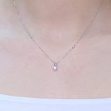 Ashley 18K White Gold Round-Cut White Diamond Pendant