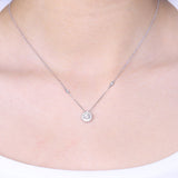 Ryleigh 14K White Gold Round-Cut White Diamond Necklace