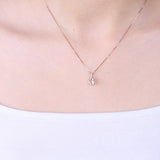Isabella 14K Rose Gold Cushion-Cut Madagascar Morganite Pendant