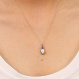 Reagan 10K Yellow Gold Oval-Cut Natural African Opal Pendant